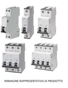 Disjoncteur Siemens 4P 1A 6KA à courbe en C, 4 modules, 5SY64017